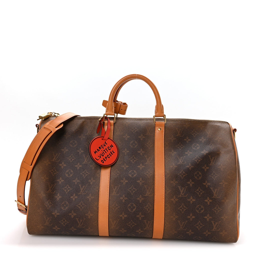MONOGRAM DUST KEEPALL BANDOULIERE 50