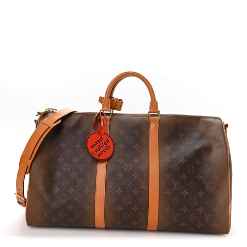 MONOGRAM DUST KEEPALL BANDOULIERE 50