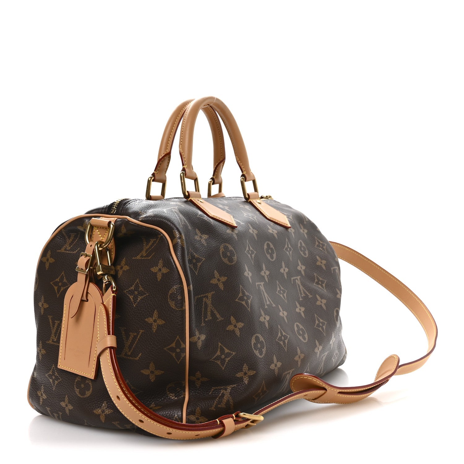 CALFSKIN MONOGRAM SPEEDY P9 BANDOULIERE 40