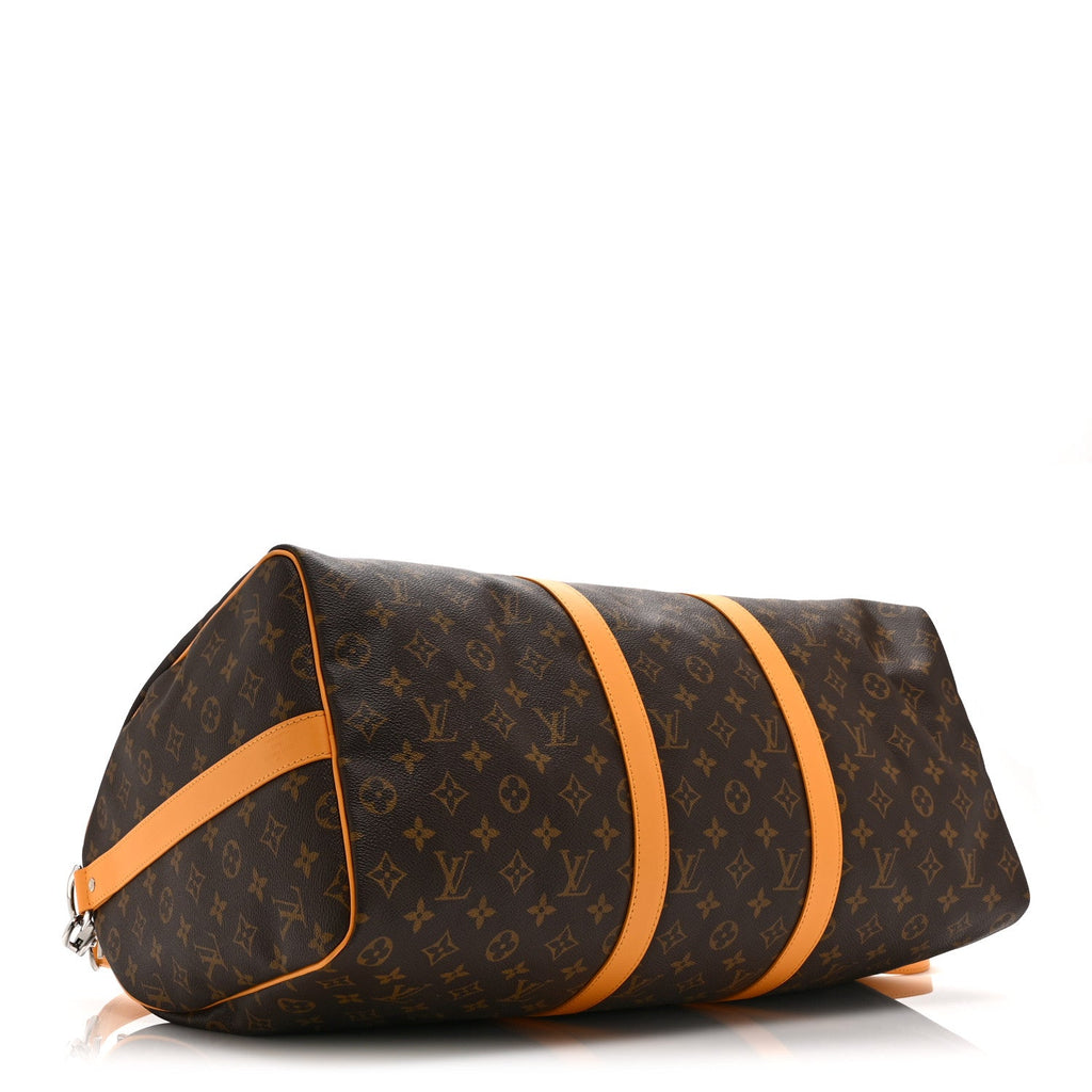 MONOGRAM MACASSAR KEEPALL BANDOULIERE 50 SAFRAN YELLOW