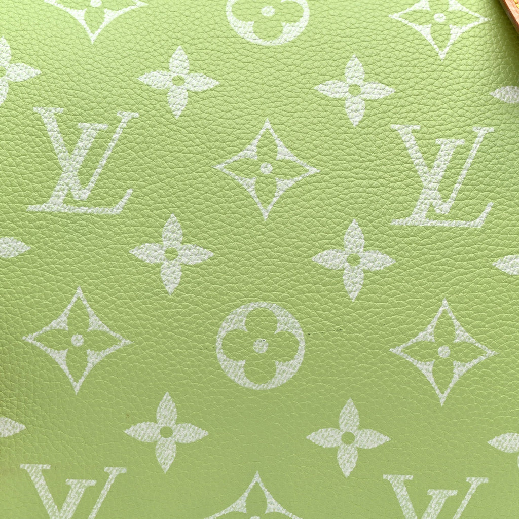 Calfskin Monogram Speedy P9 Bandouliere 40 Frozen Lime