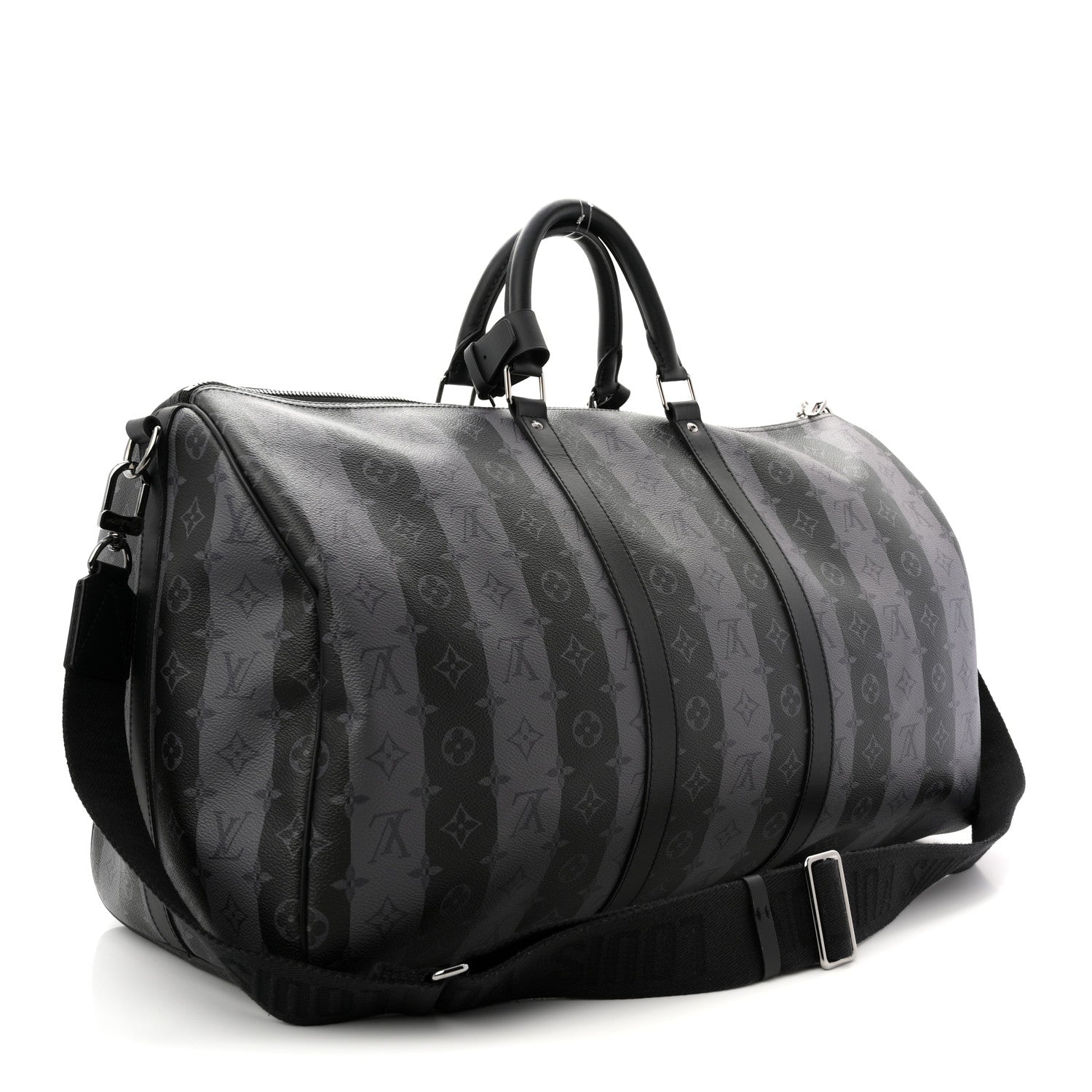 X NIGO Monogram Eclipse Stripes LV Keepall Bandouliere 50