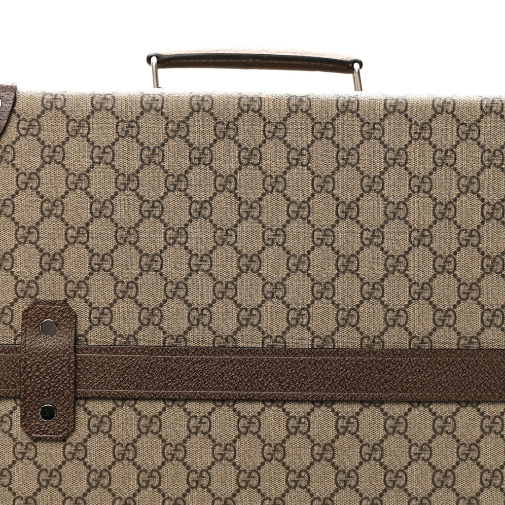 Supreme Monogram Medium Globe-Trotter Suitcase Brown