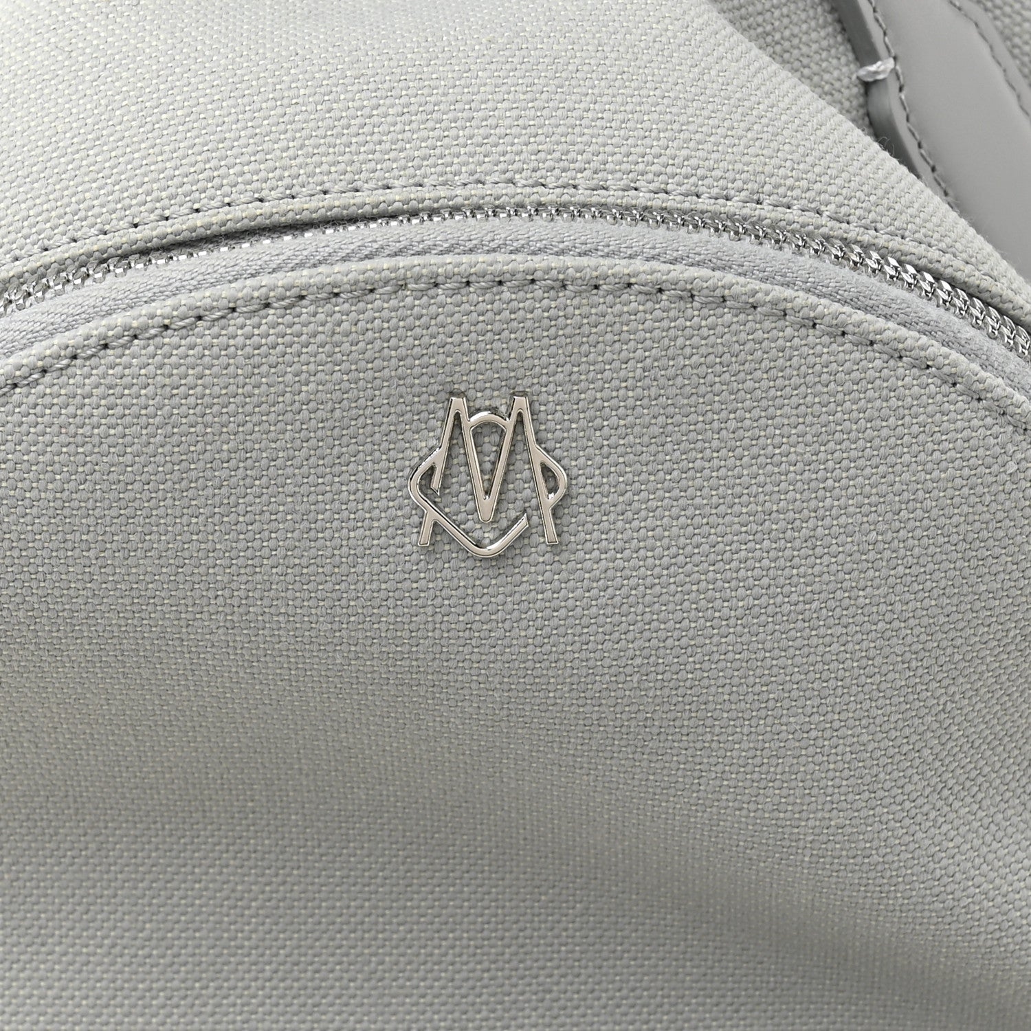 Canvas Calfskin Never Still Small Backpack Grey