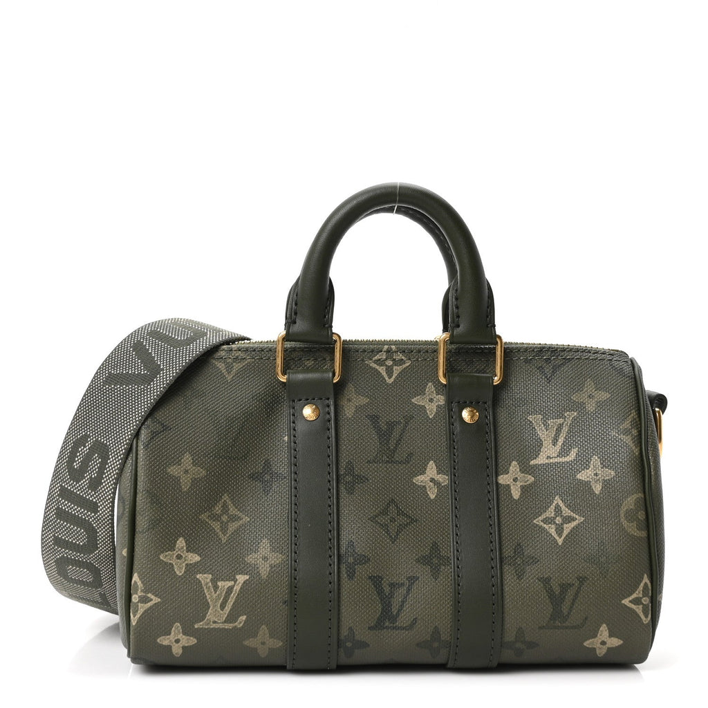 MONOGRAM SURPLUS KEEPALL BANDOULIERE 25 KHAKI