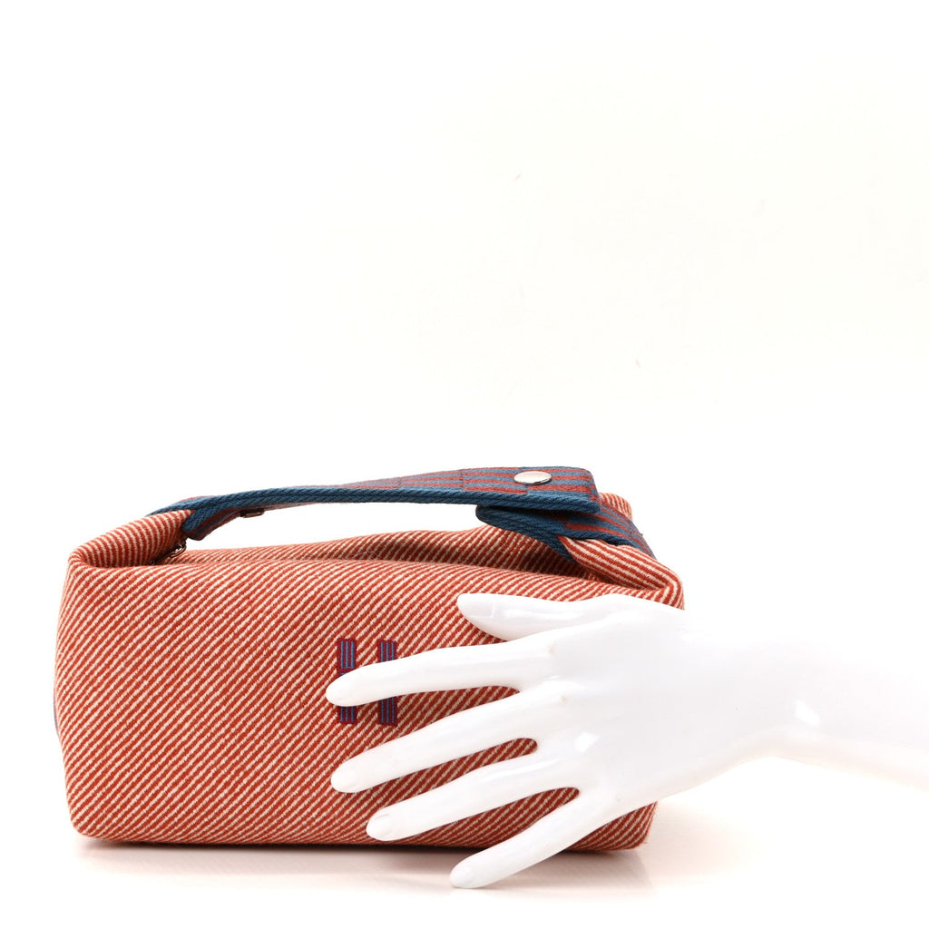 Wool Small Bride-A-Brac H Natte Pouch Tomette