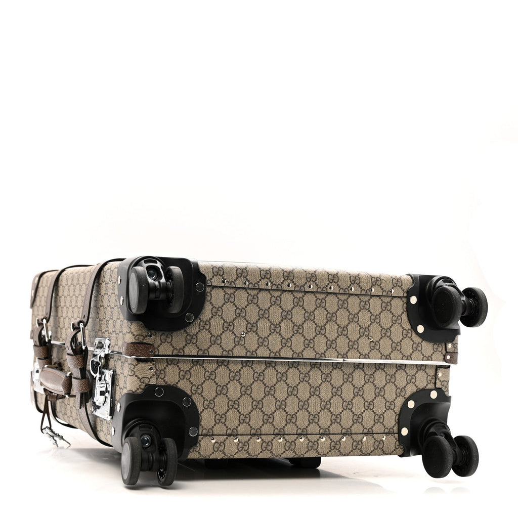 Supreme Monogram Medium Globe-Trotter Suitcase Brown