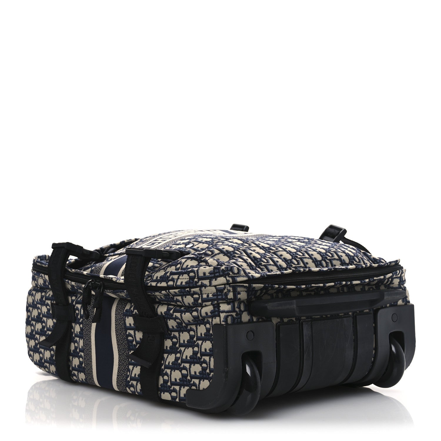 Oblique Small Diortravel Suitcase Blue