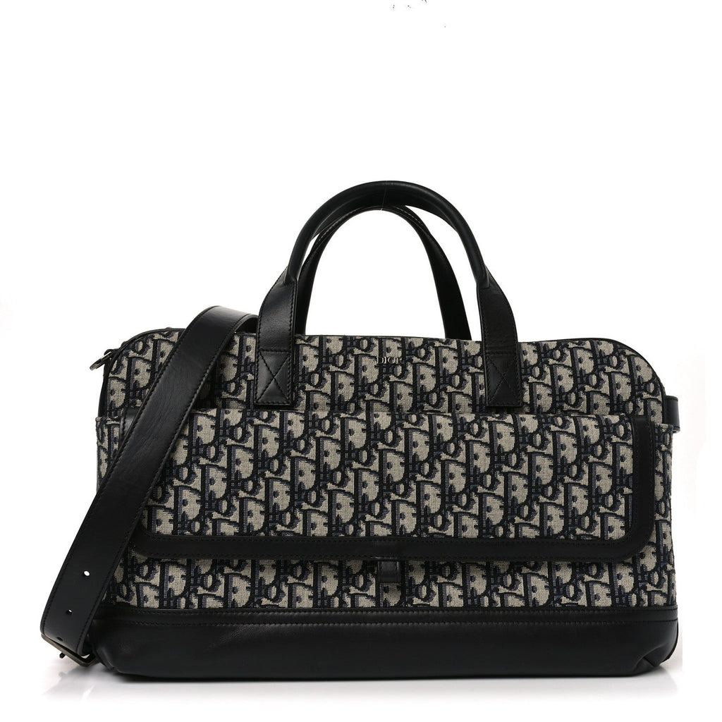 OBLIQUE CALFSKIN HIT THE ROAD PET CARRIER BLUE