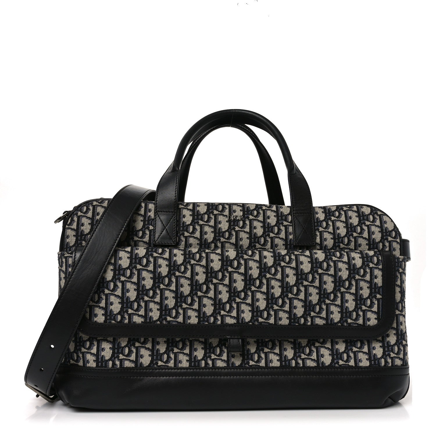 OBLIQUE CALFSKIN HIT THE ROAD PET CARRIER BLUE
