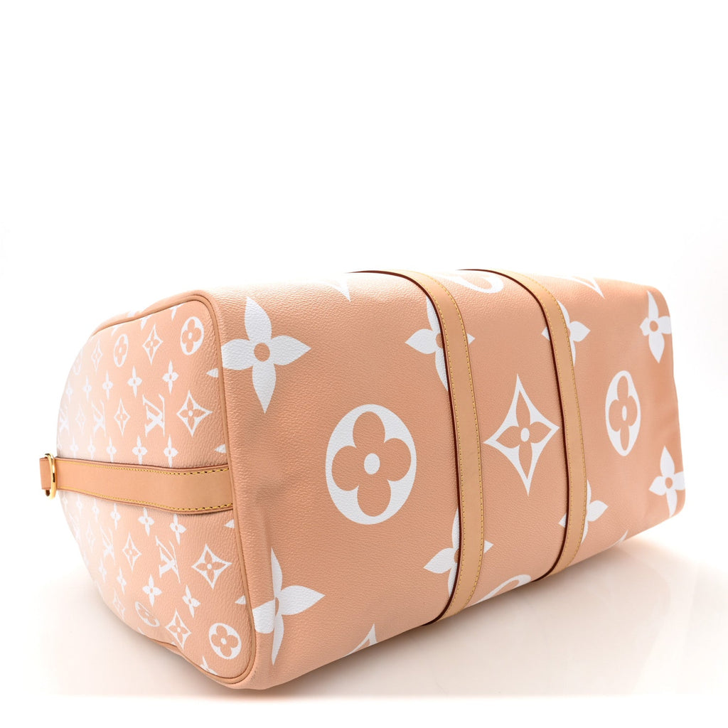 Monogram Giant By The Pool Keepall Bandouliere 45 Brume