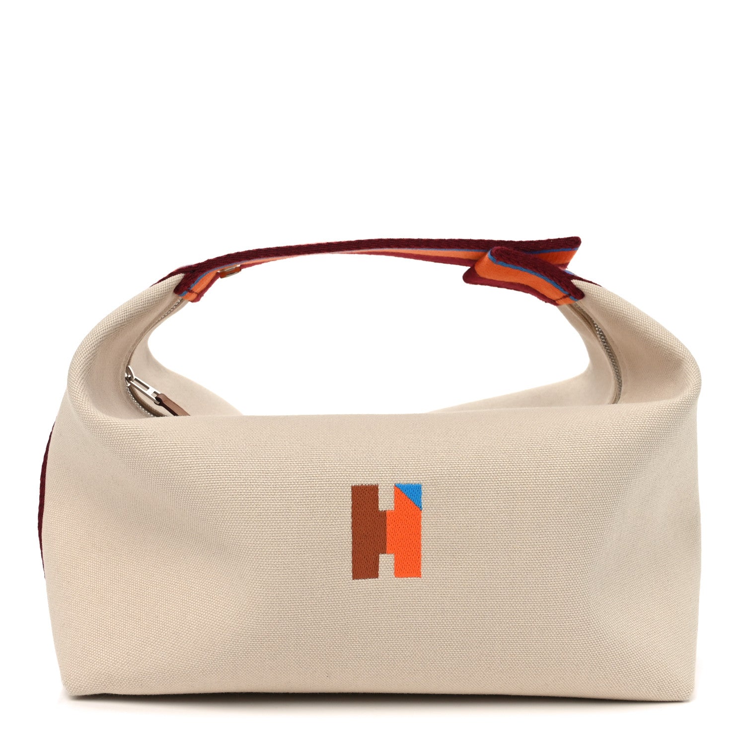Canvas Large Bride-A-Brac Pavillon Pouch Natural Multicolor