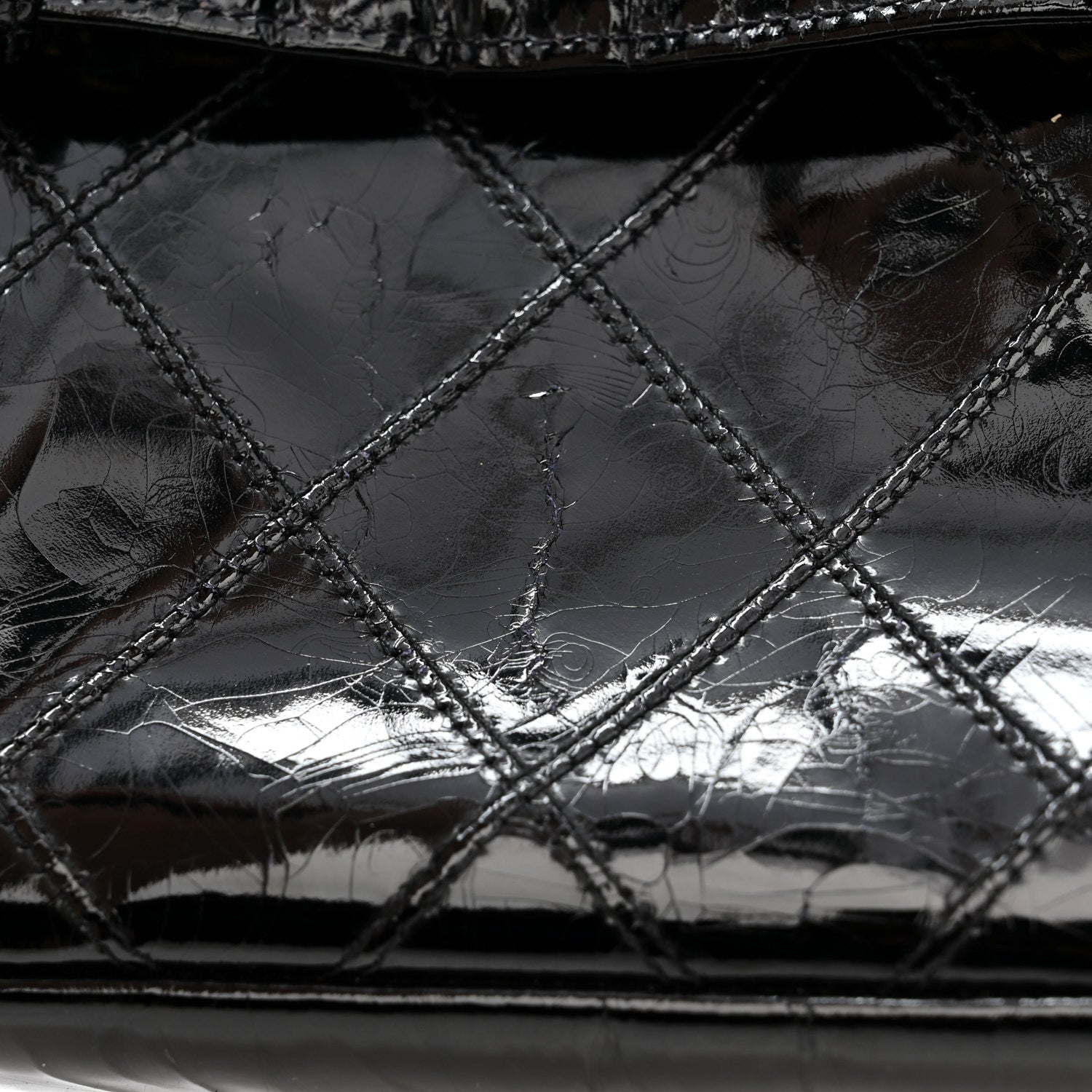 PATENT FLAP WAIST BELT BAG BLACK