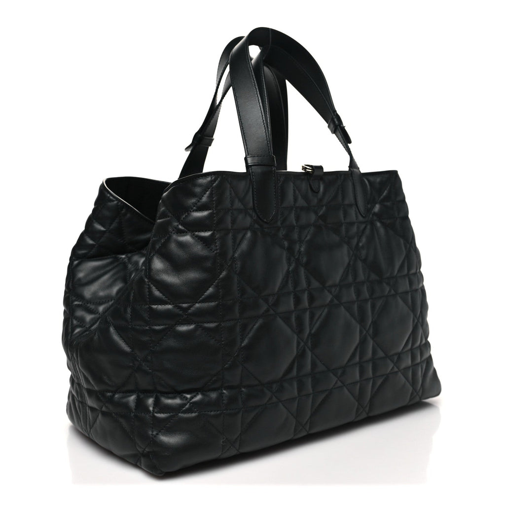 CALFSKIN MACROCANNAGE LARGE TOUJOURS BLACK