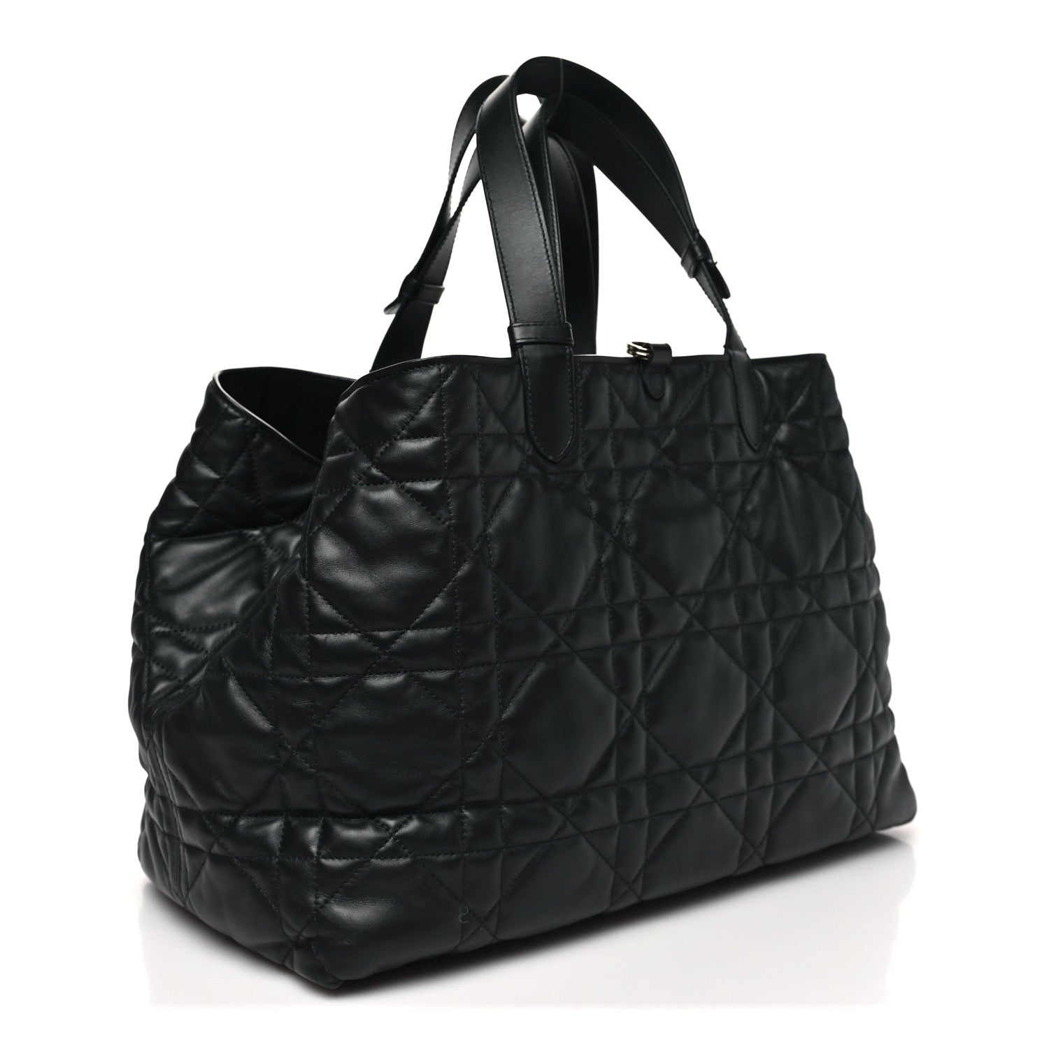 CALFSKIN MACROCANNAGE LARGE TOUJOURS BLACK