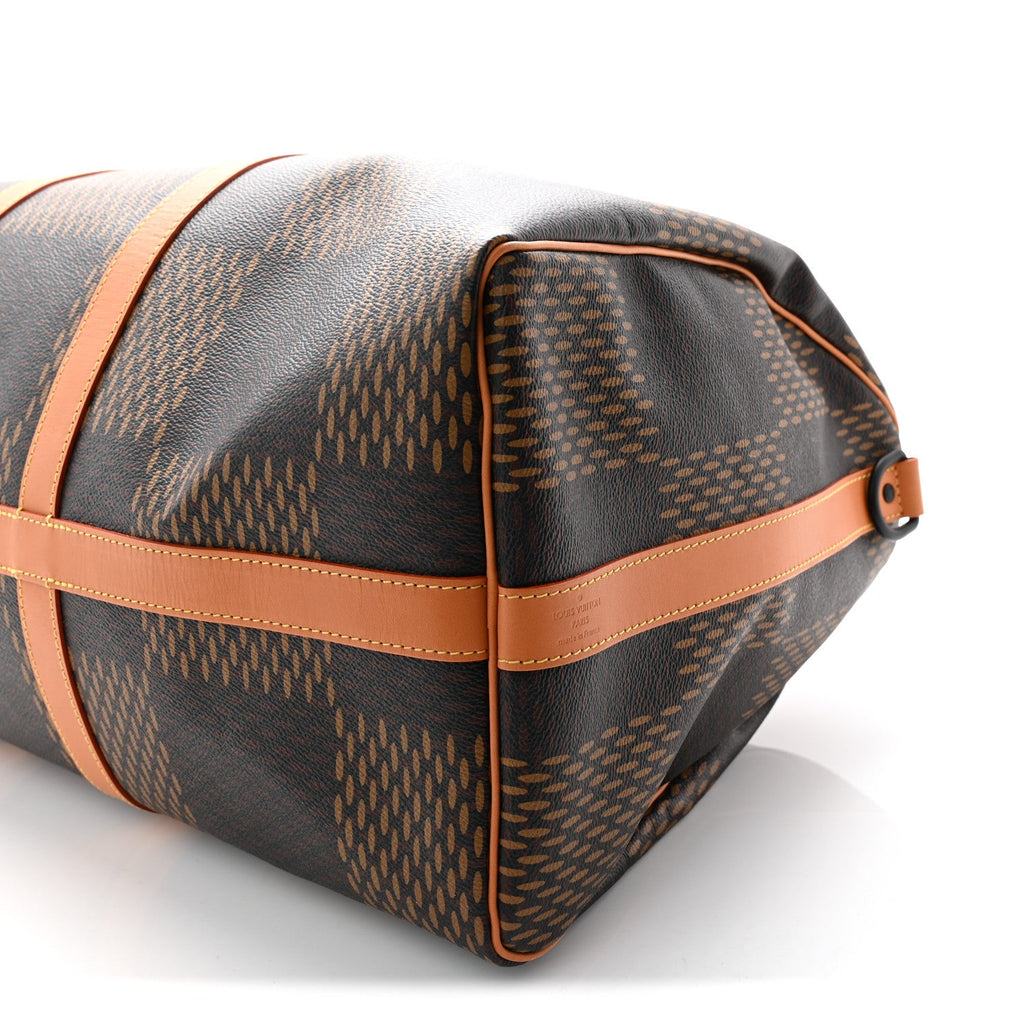 x Nigo Giant Damier Ebene Monogram Keepall Bandouliere 50