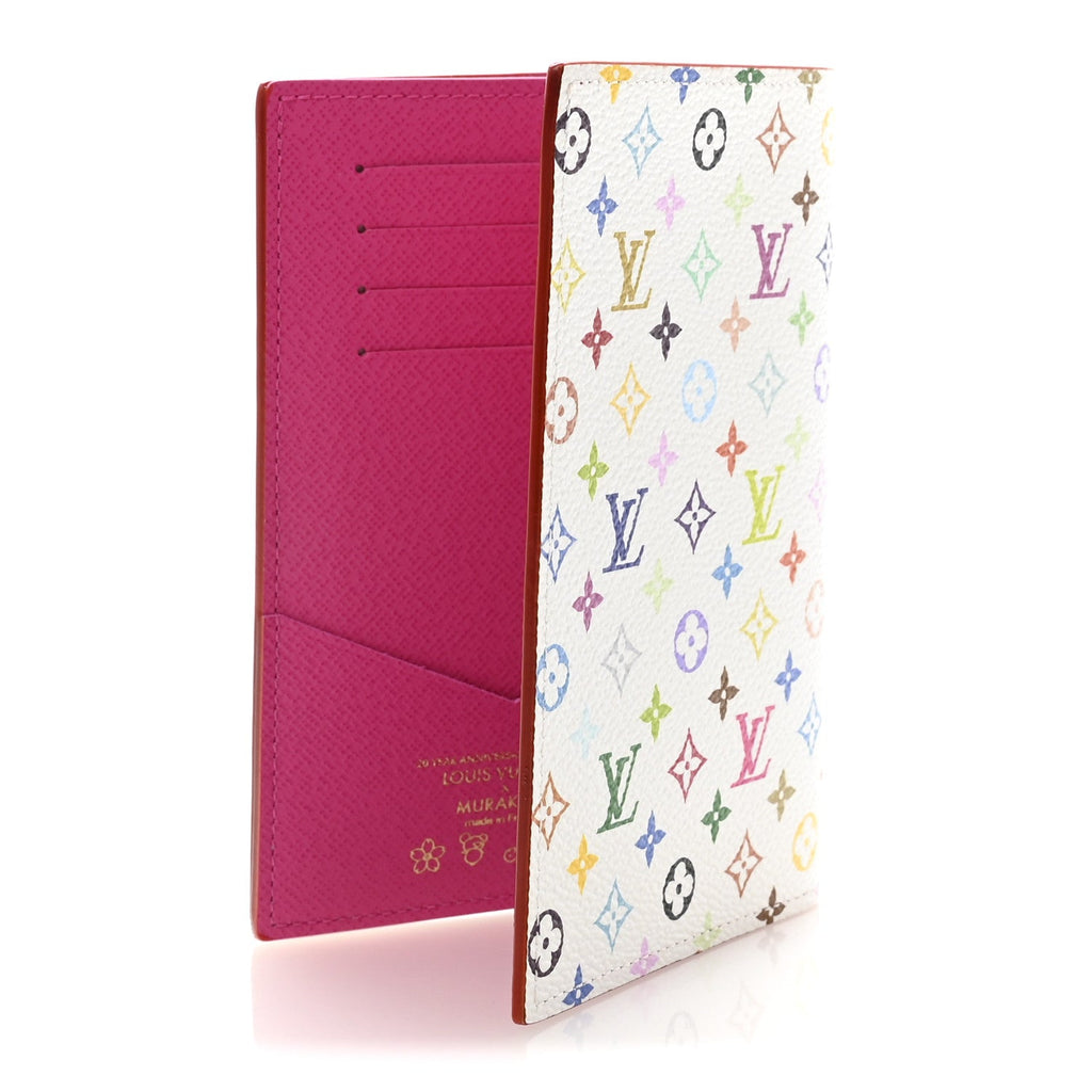 LV X TM Monogram Multicolor Passport Cover White