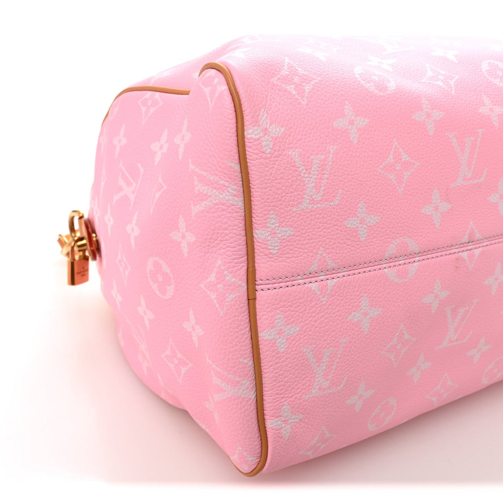Calfskin Monogram Speedy P9 Bandouliere 40 Candy