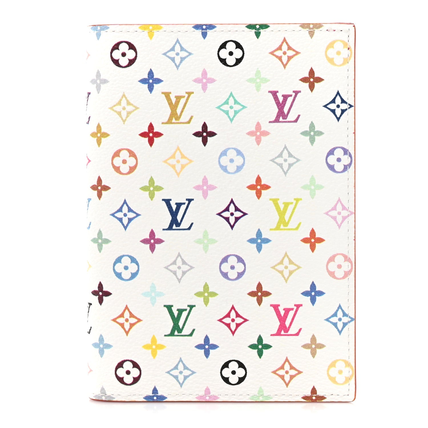 LV X TM Monogram Multicolor Passport Cover White
