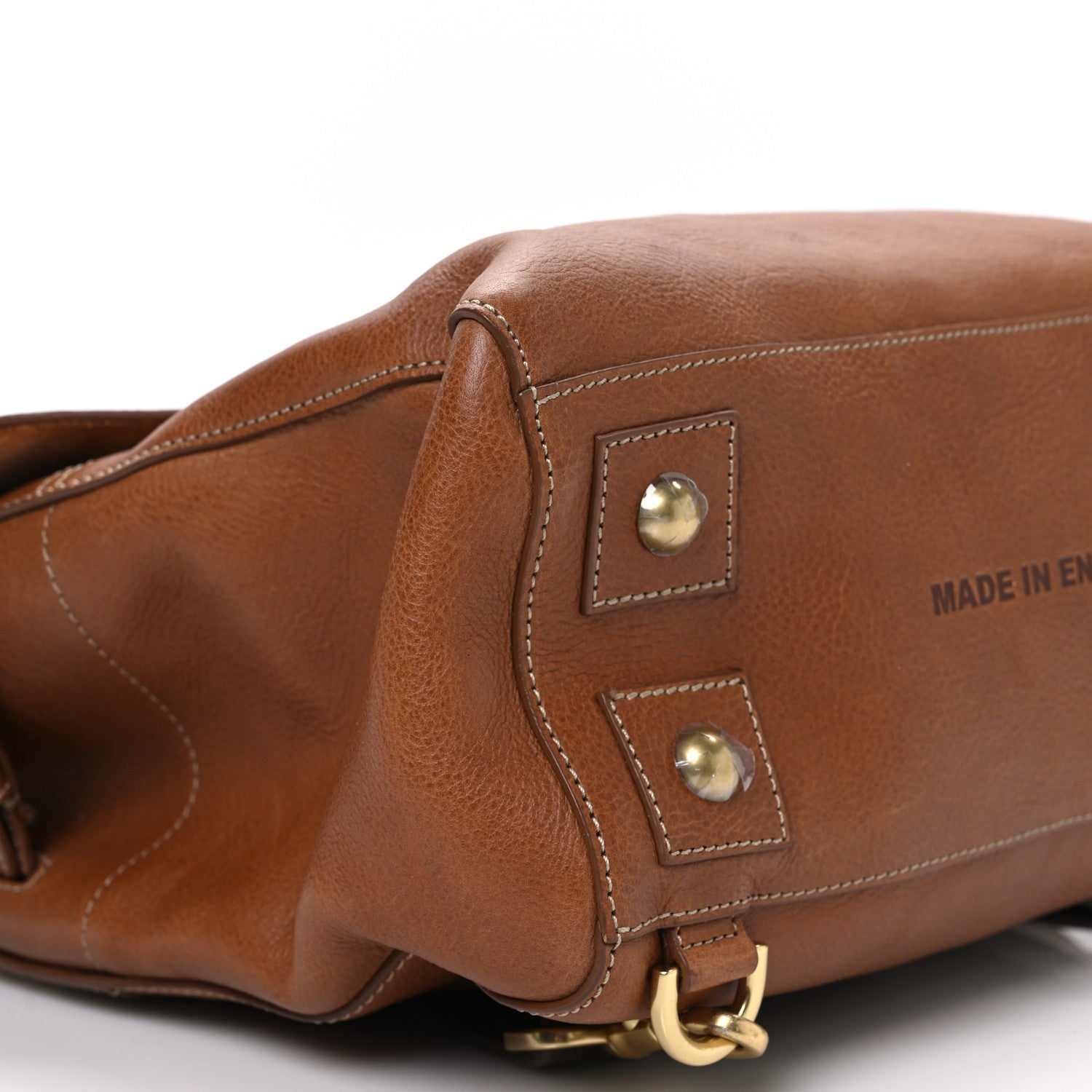 Natural Leather Cara Delevigne Convertible Satchel Oak