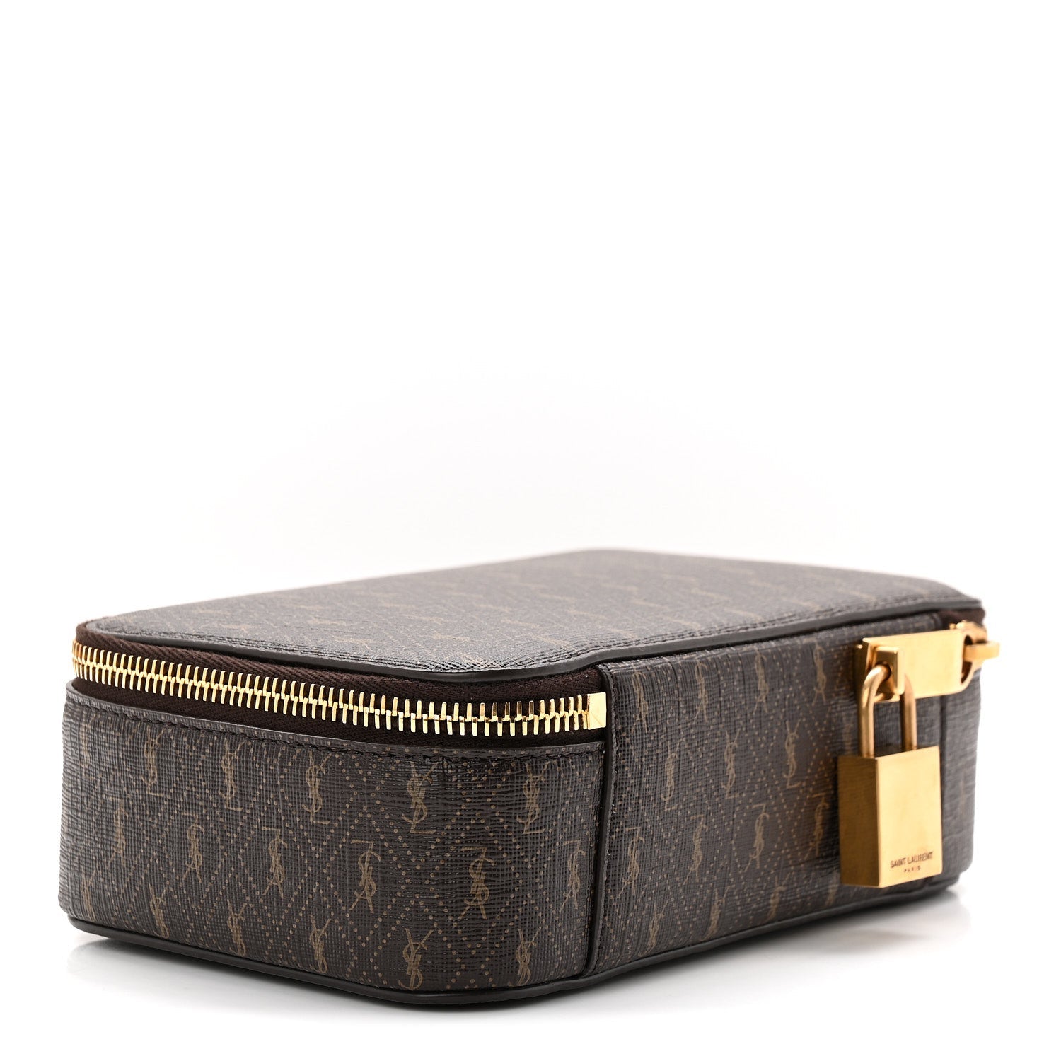 CANVAS LE MONOGRAMME SMALL JEWELRY CASE CHESTNUT