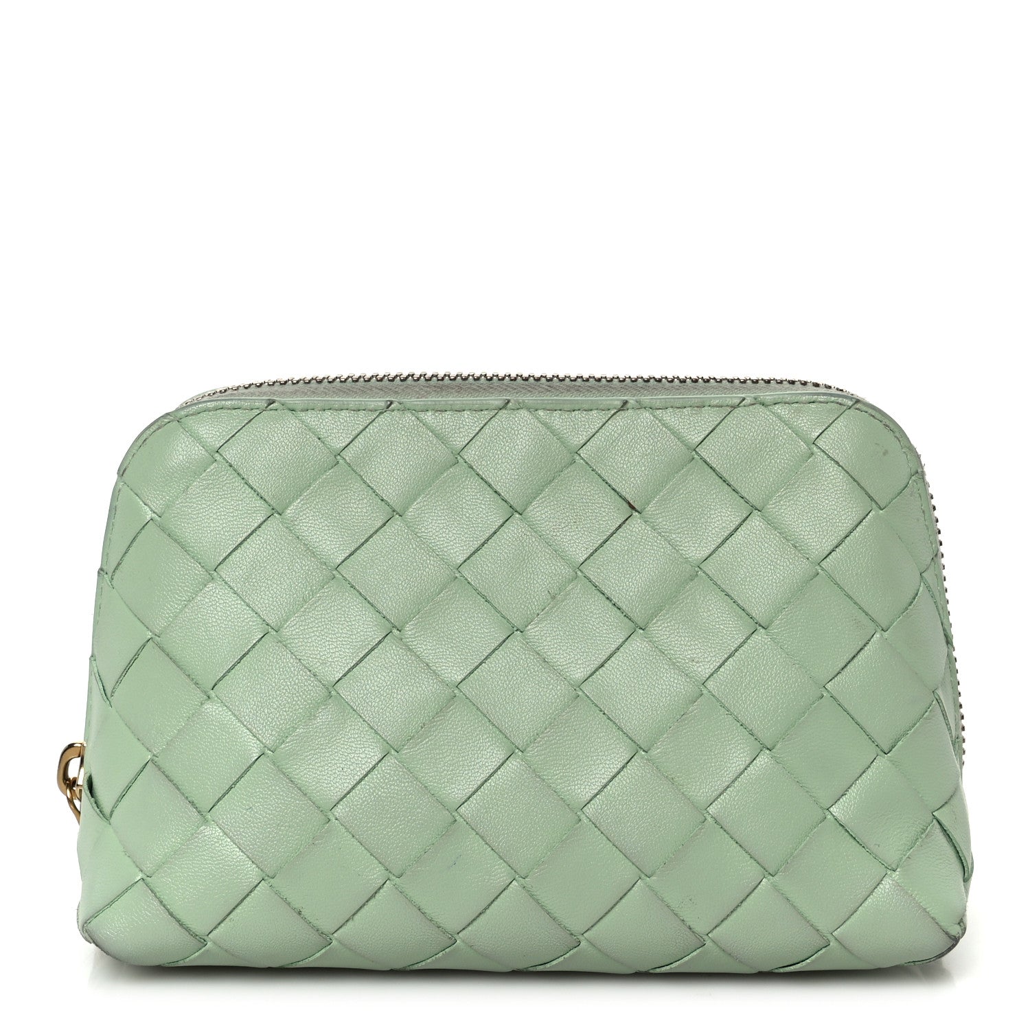 Nappa Intrecciato Small Beauty Pouch Fresh Mint