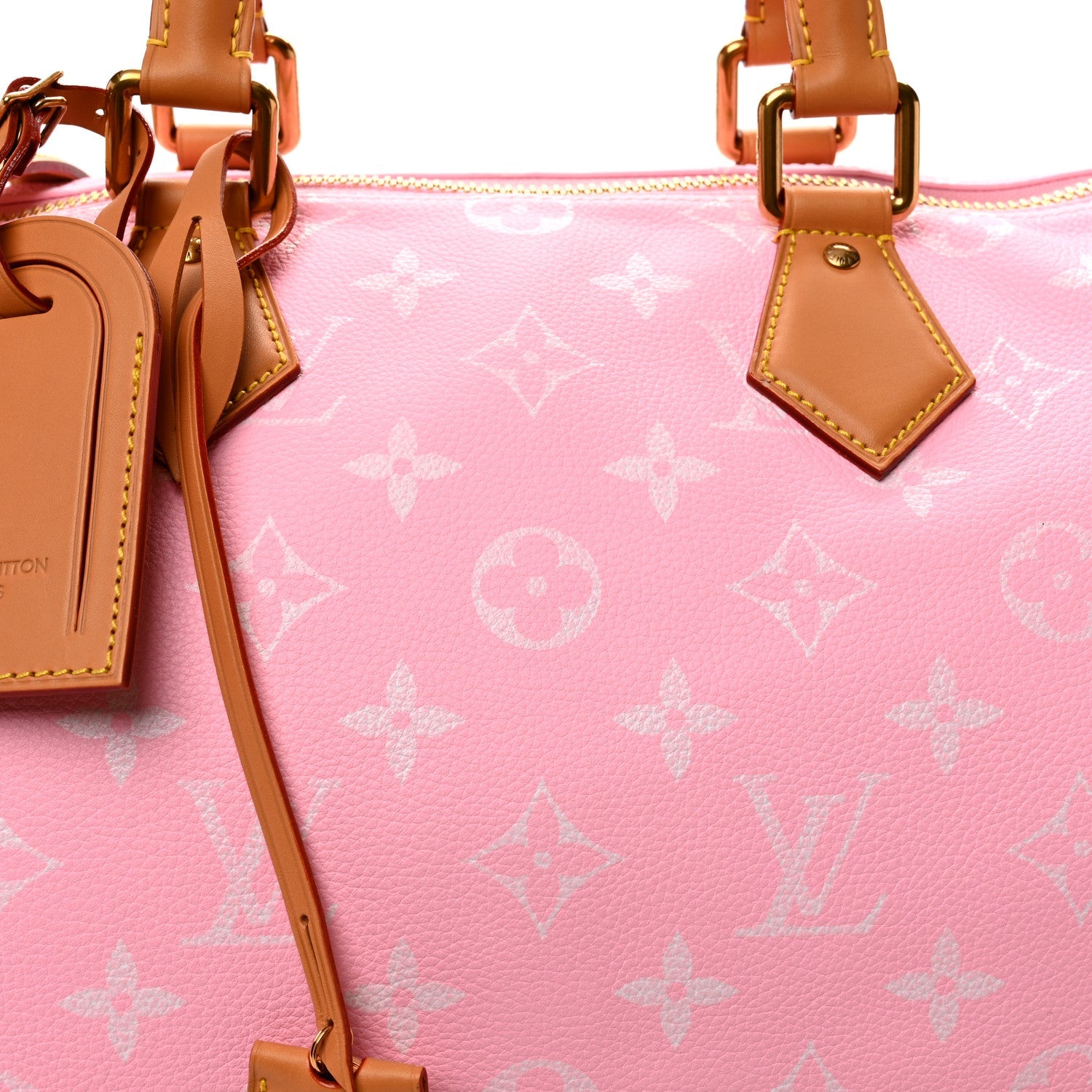 Calfskin Monogram Speedy P9 Bandouliere 40 Candy