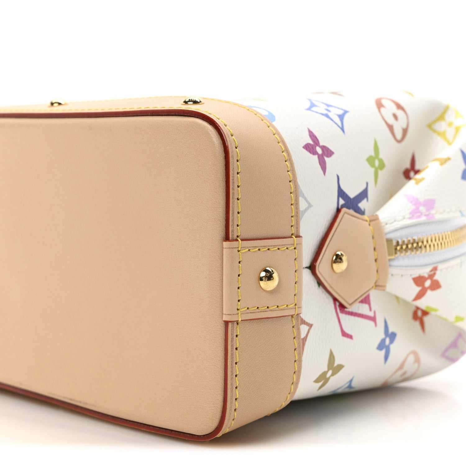 LV x TM Monogram Multicolor Cosmetic Pouch GM White