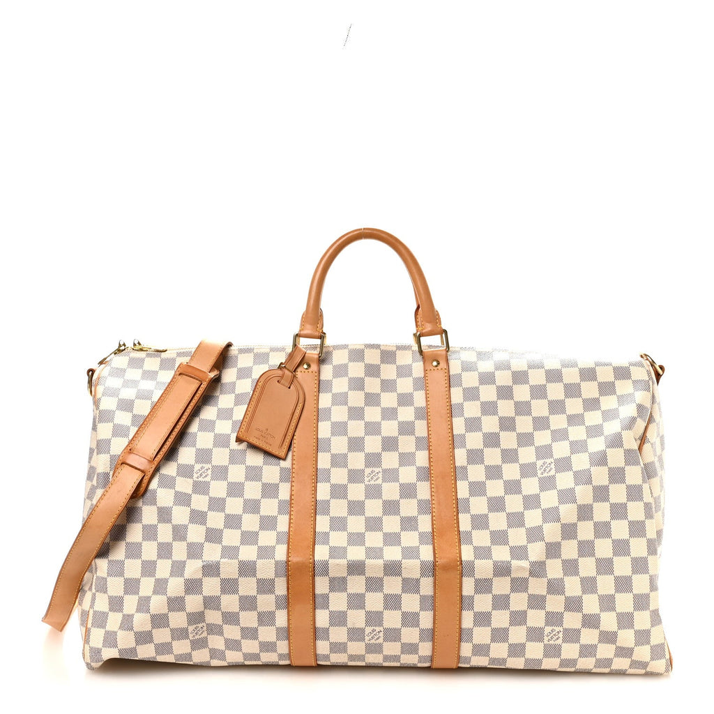 DAMIER AZUR KEEPALL BANDOULIERE 55