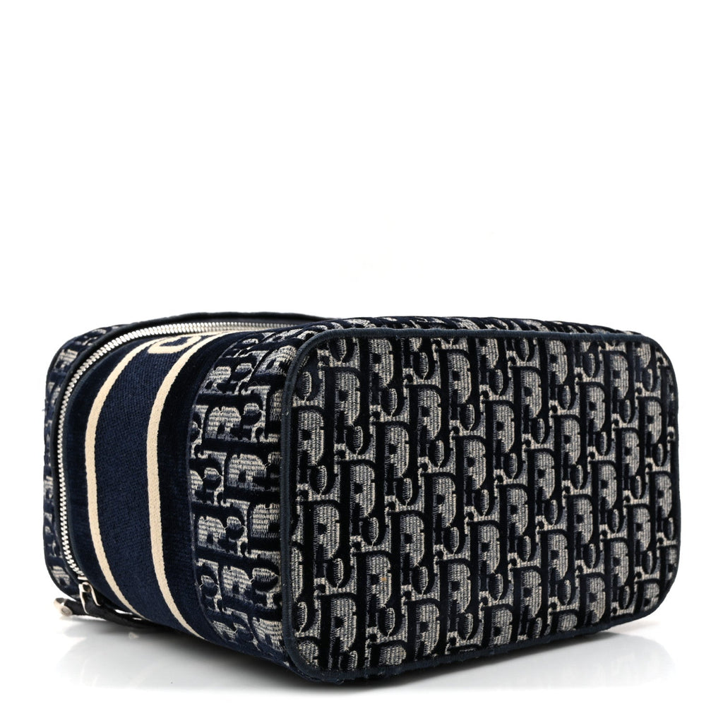 Oblique Diortravel Vanity Case Blue