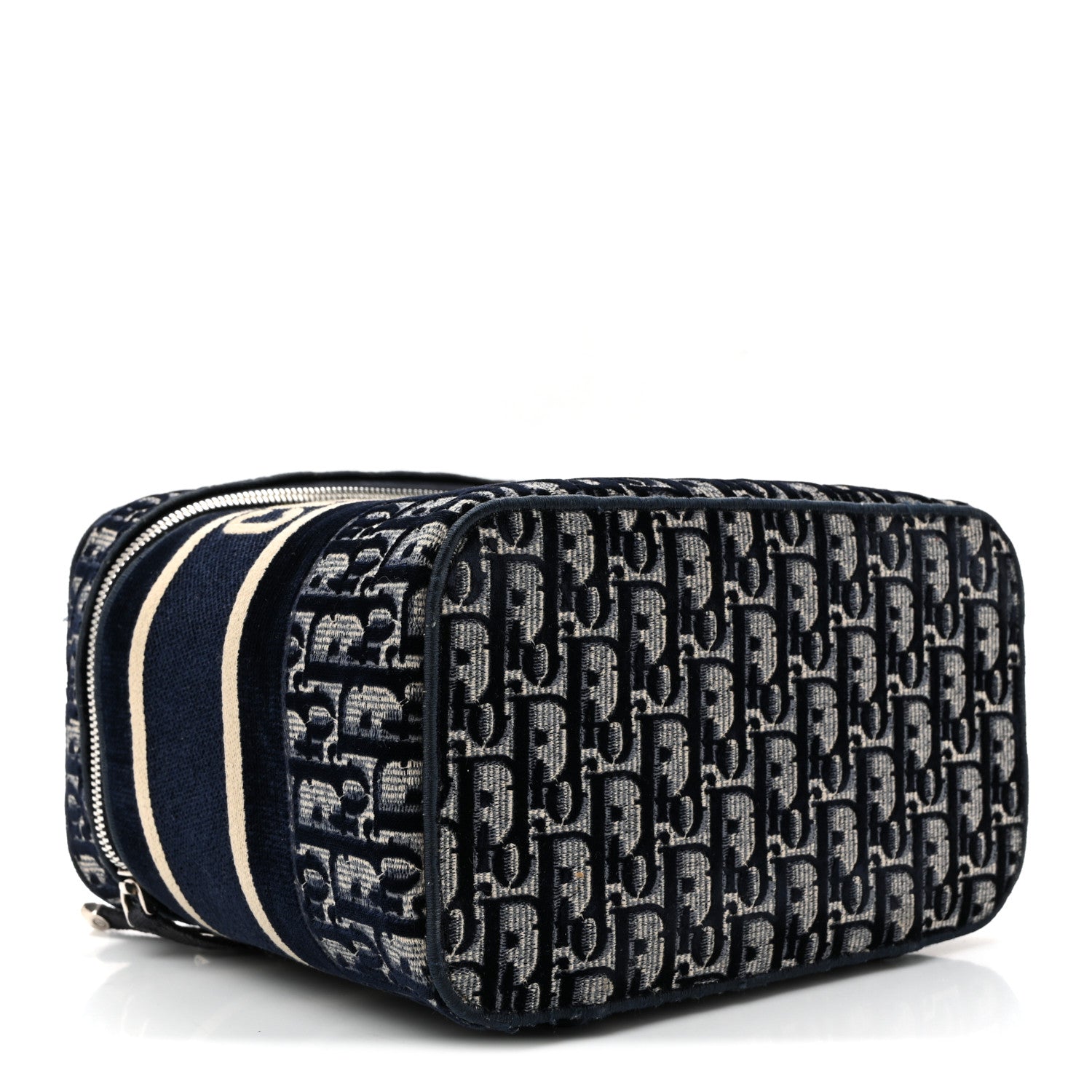 Oblique Diortravel Vanity Case Blue