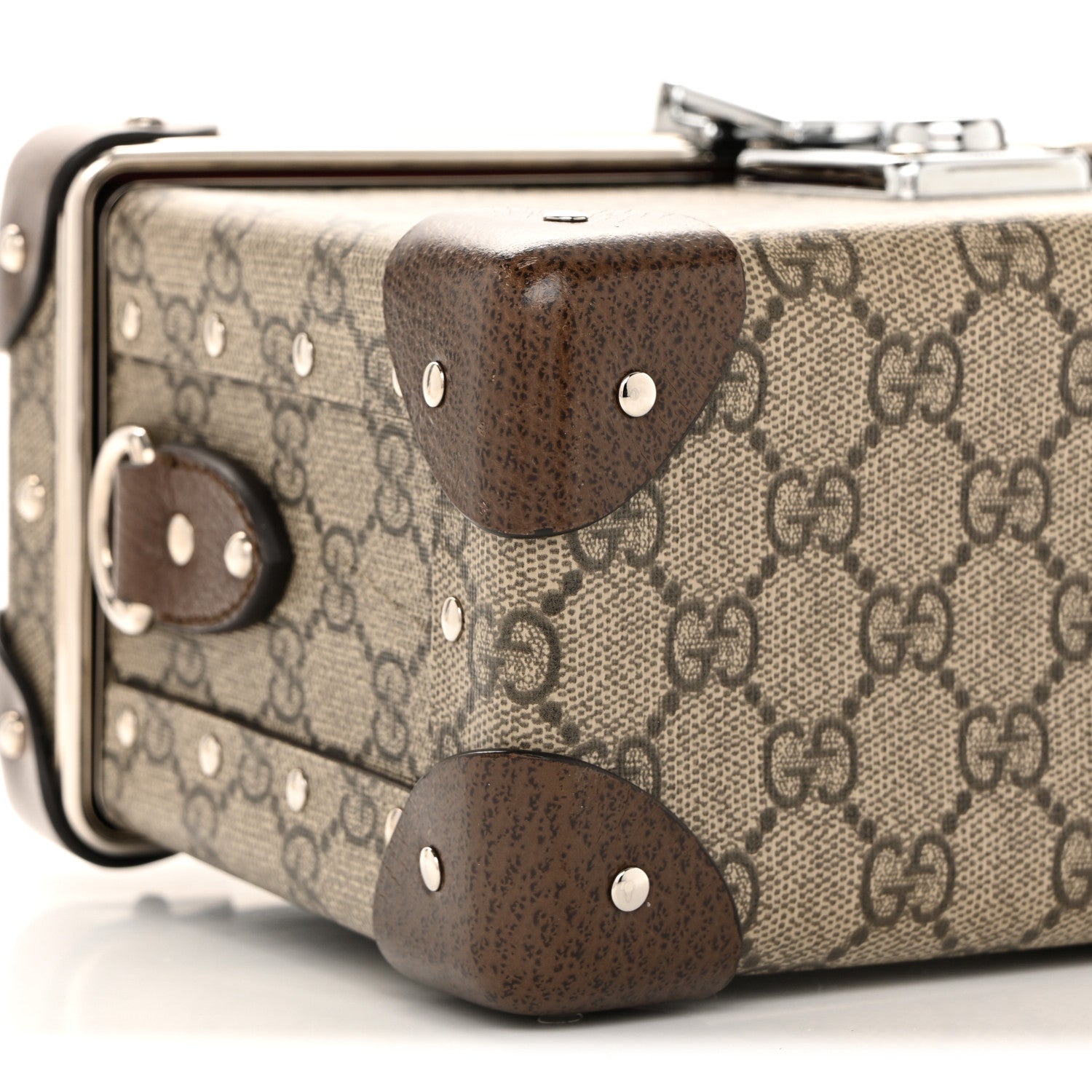 GG Supreme Monogram Globe-Trotter Beauty Case Brown