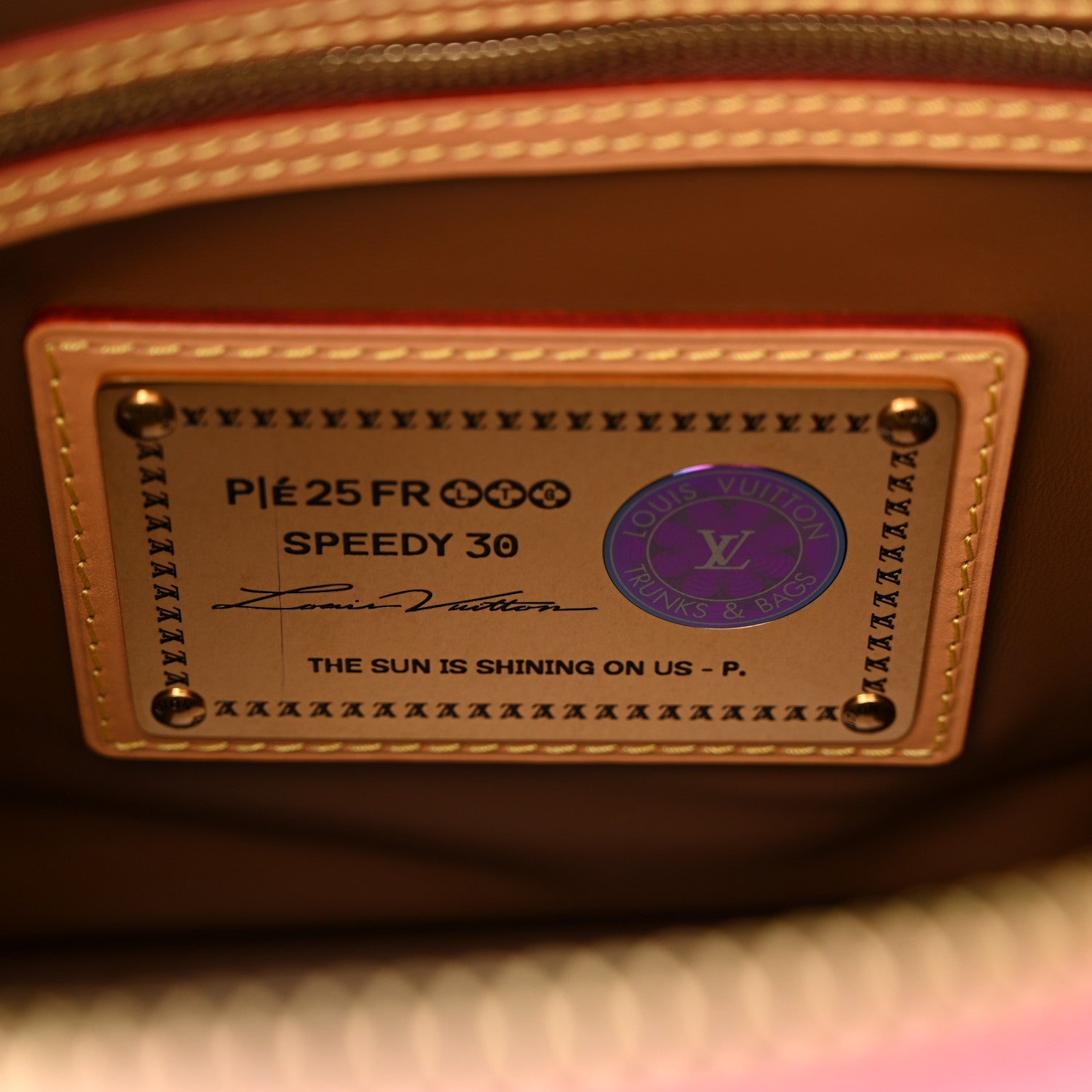 Calfskin Monogram Speedy P9 Bandouliere 30 Candy