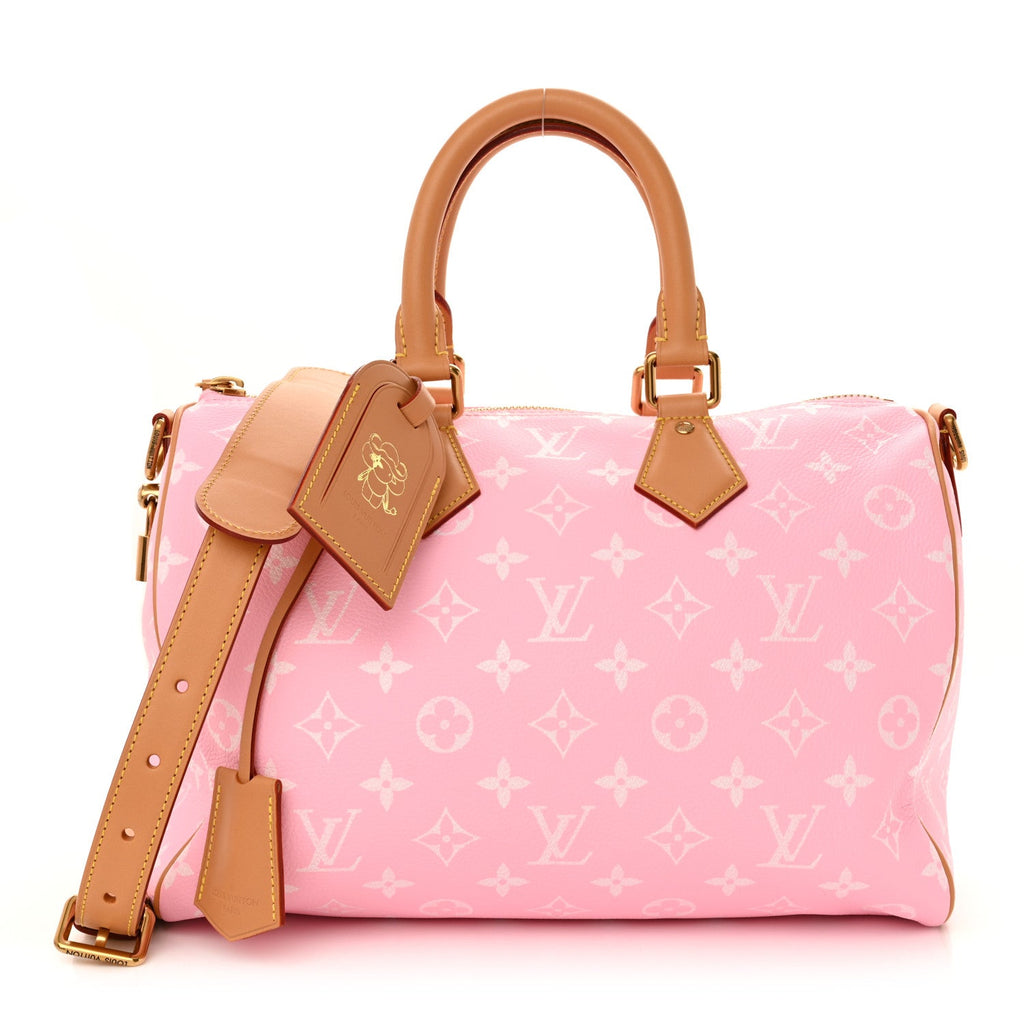 Calfskin Monogram Speedy P9 Bandouliere 30 Candy