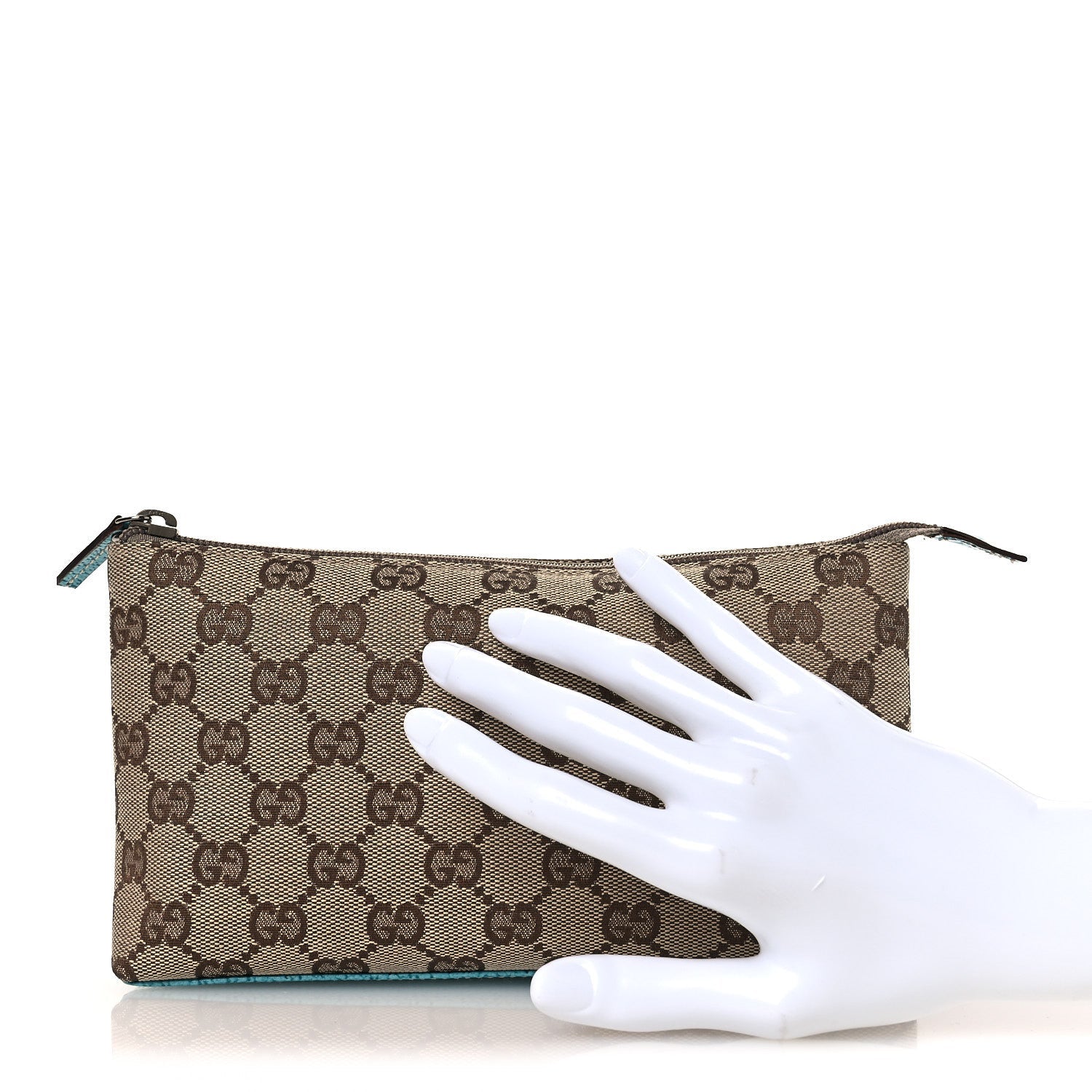 MONOGRAM GG COSMETIC CASE TURQUOISE