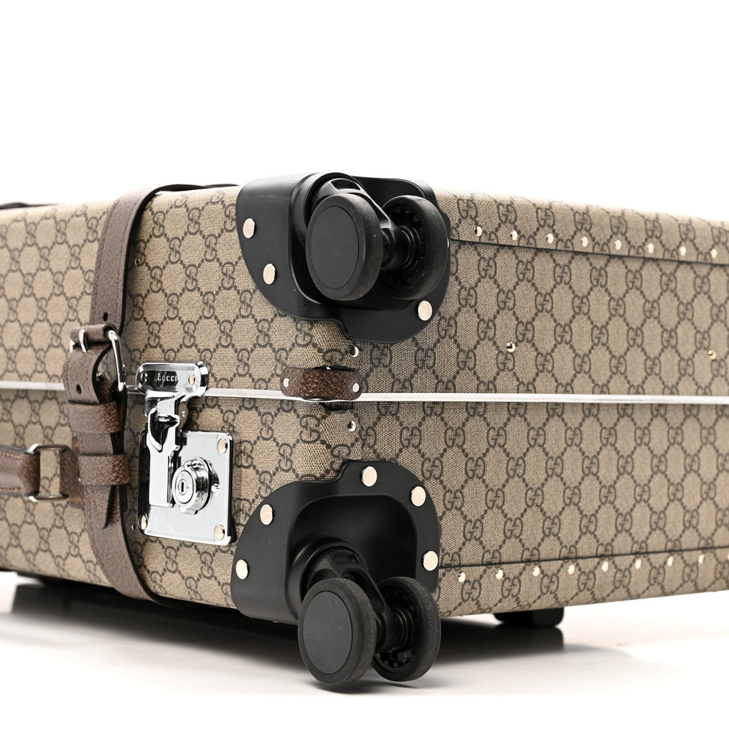 Supreme Monogram Medium Globe-Trotter Suitcase Brown