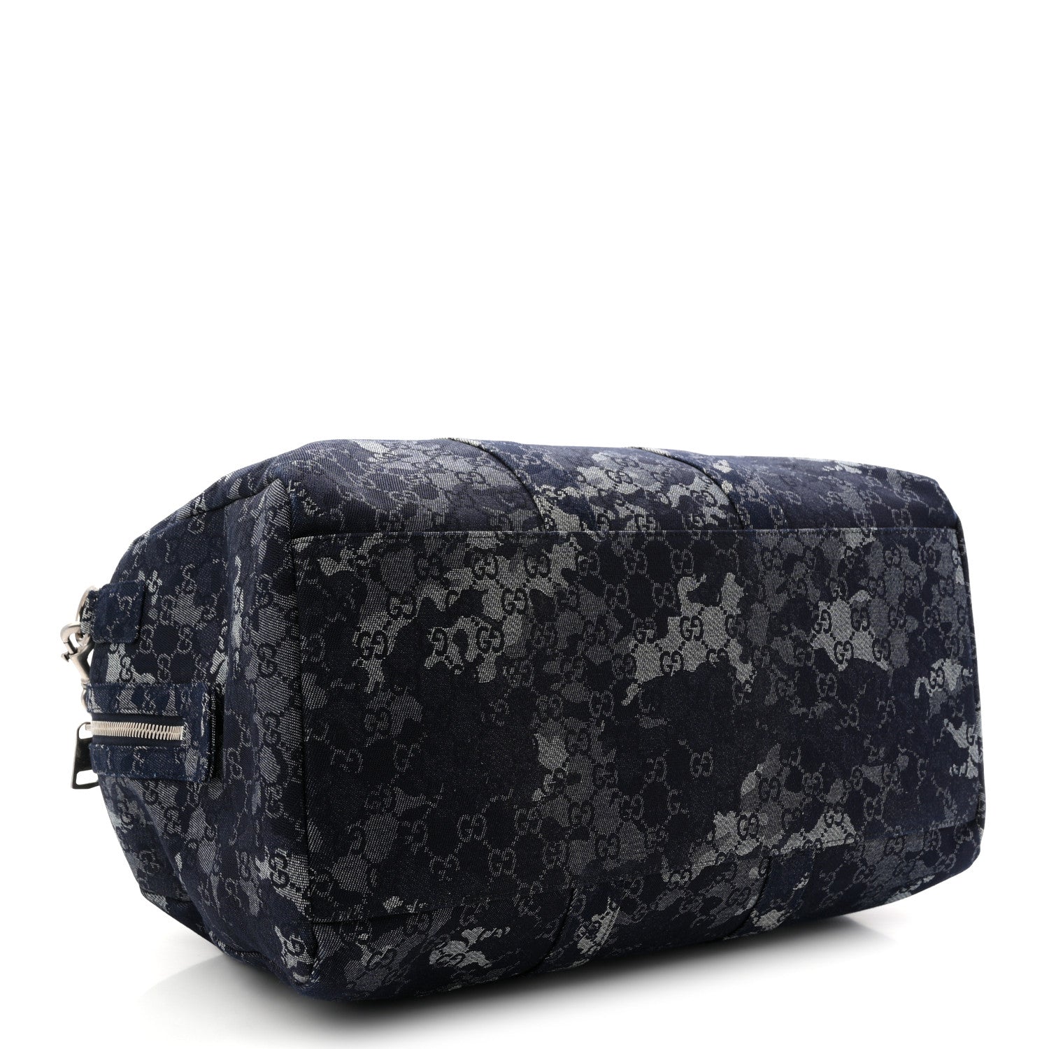 Denim Monogram Large Duffle Bag Deep Blue