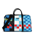 Visetos Ottomar Checkerboard Weekender Duffle Bag Blue Multicolor