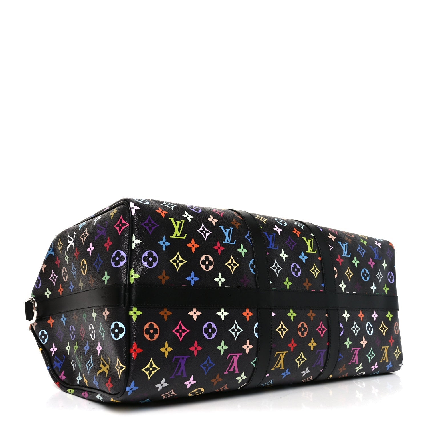 LV X TM MONOGRAM MULTICOLOR KEEPALL BANDOULIERE 50 BLACK