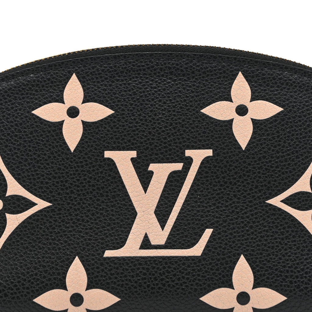 EMPREINTE MONOGRAM GIANT COSMETIC POUCH BLACK BEIGE