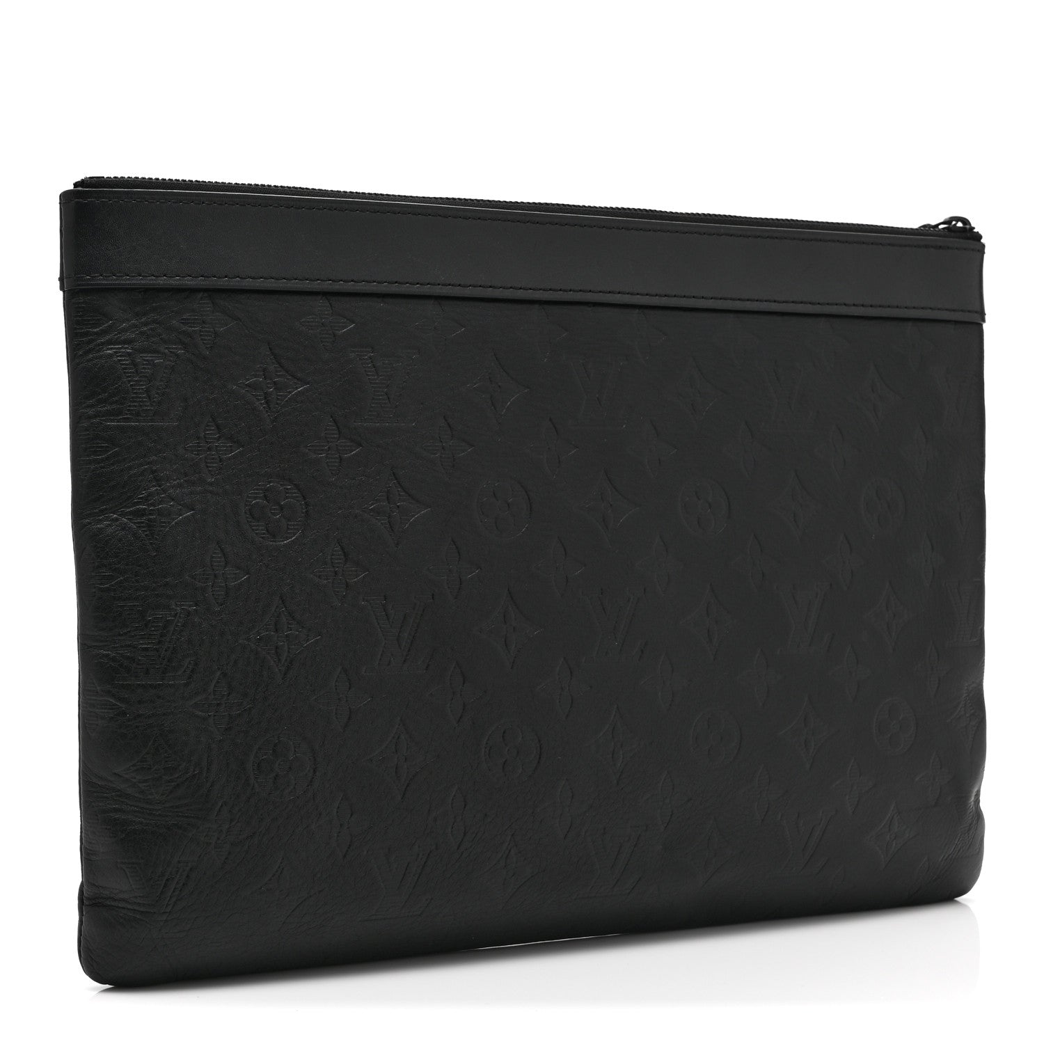 CALFSKIN MONOGRAM SHADOW DISCOVERY POCHETTE BLACK