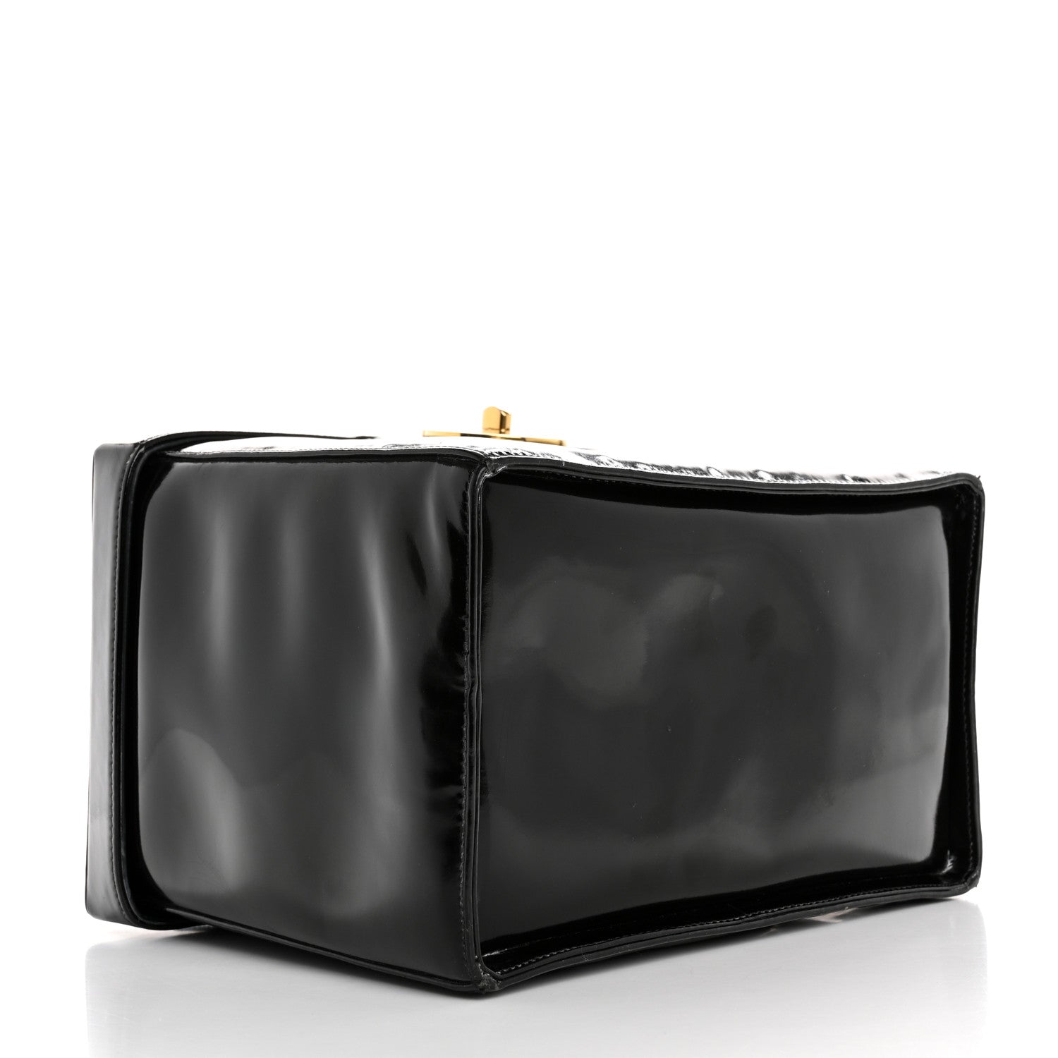 Patent CC Vanity Cosmetic Case Black