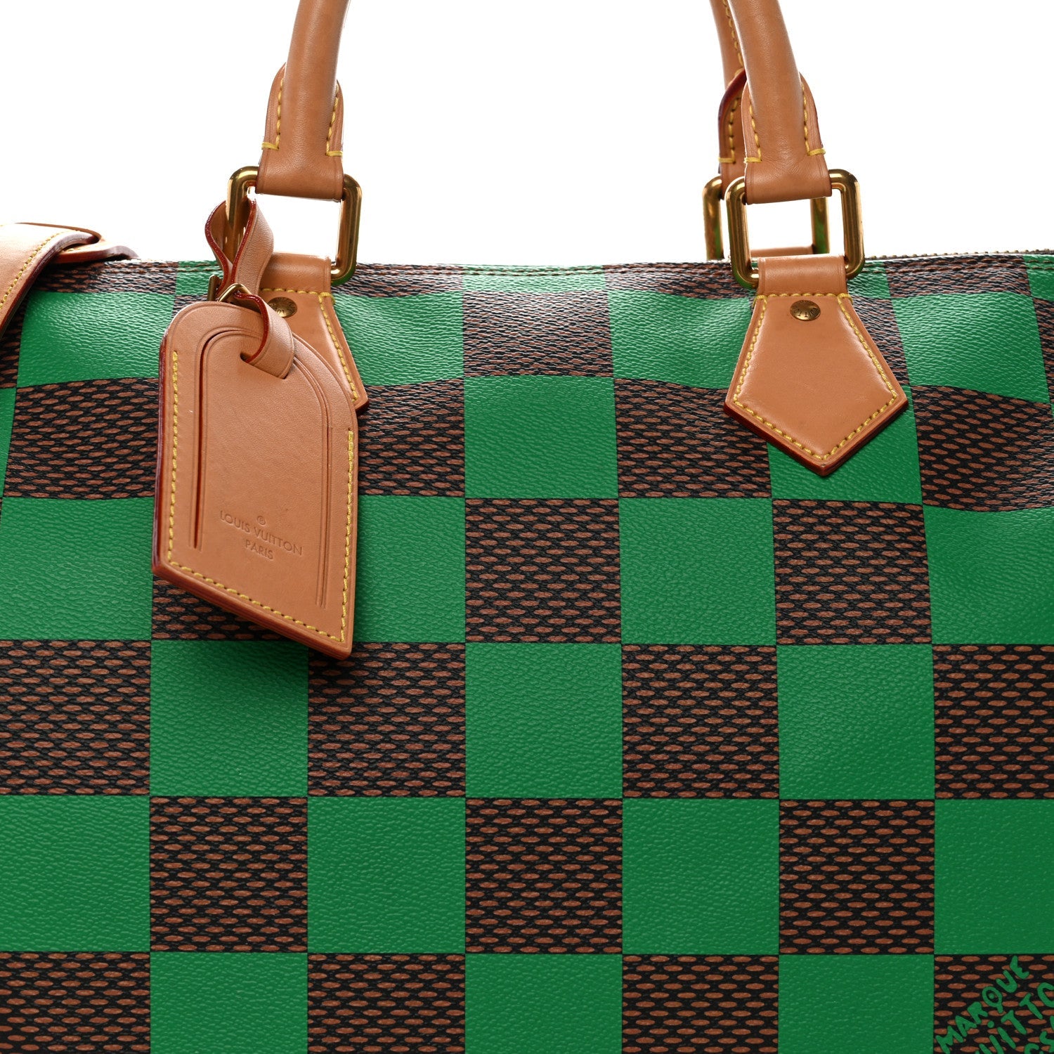 Damier Pop Speedy Bandouliere 40 Green
