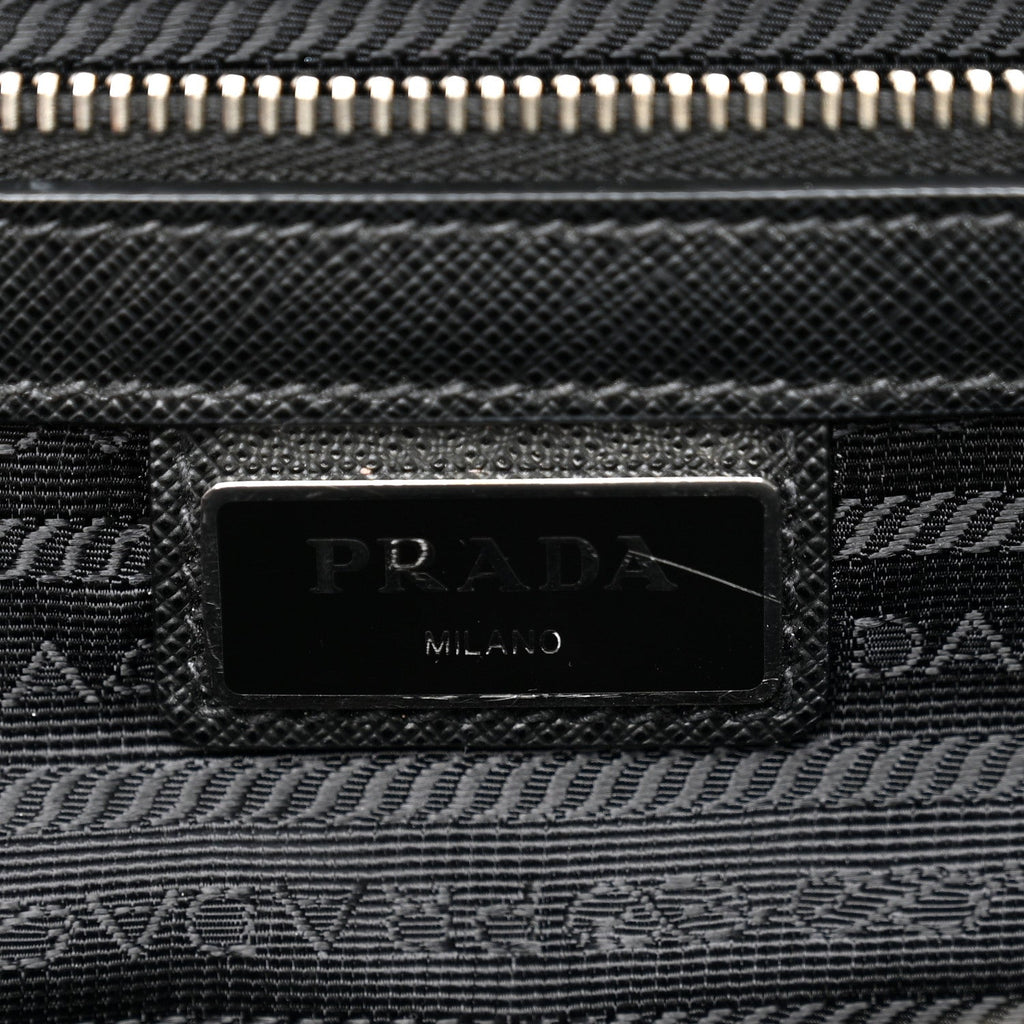 Saffiano Travel Extra Large Galleria Double Zip Black