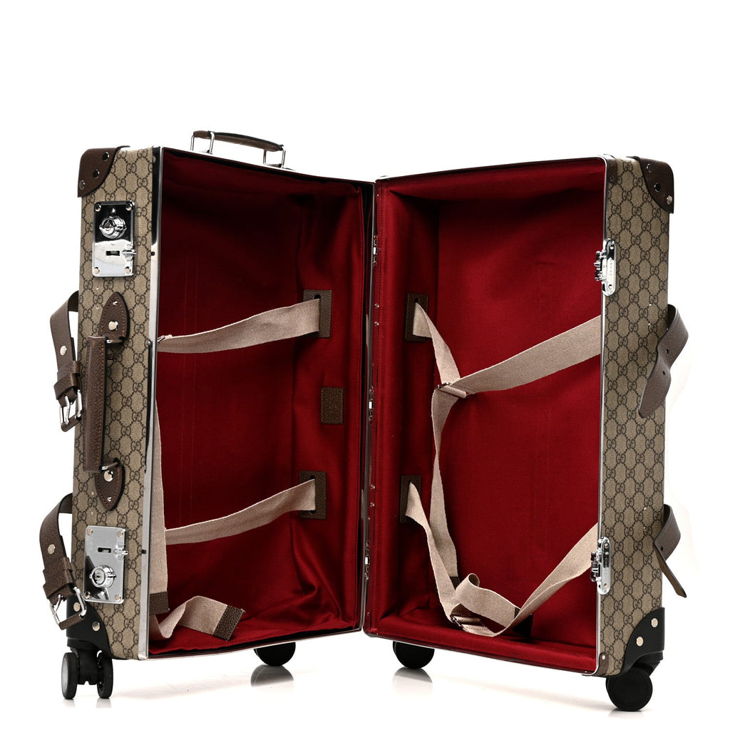 Supreme Monogram Medium Globe-Trotter Suitcase Brown