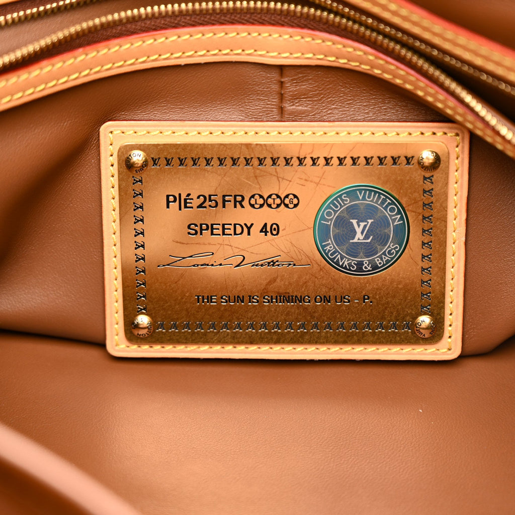 Calfskin Monogram Speedy P9 Bandouliere 40 Frozen Lime