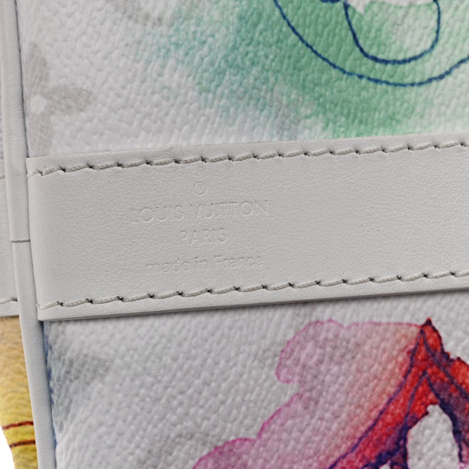 MONOGRAM WATERCOLOR KEEPALL BANDOULIERE 50 MULTICOLOR