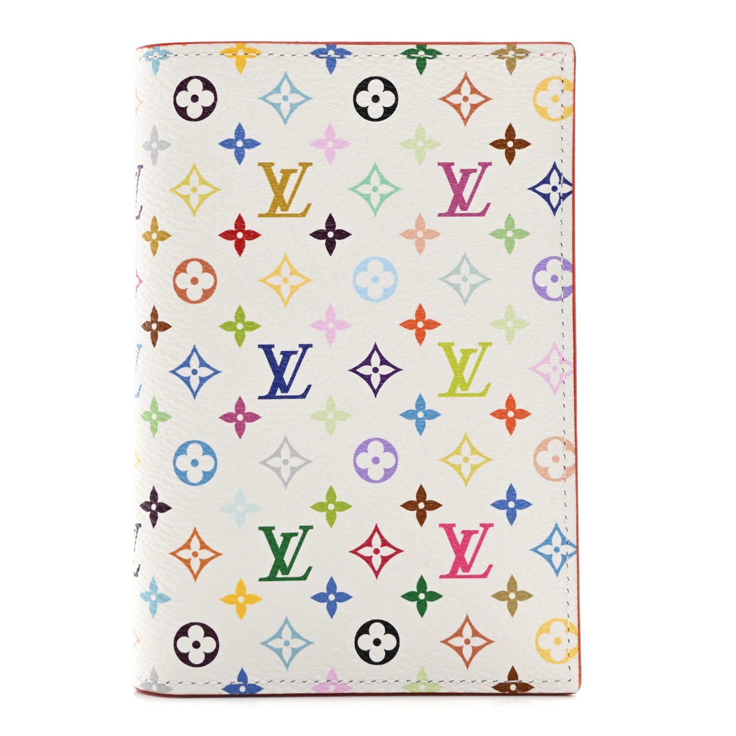 LV X TM Monogram Multicolor Passport Cover White
