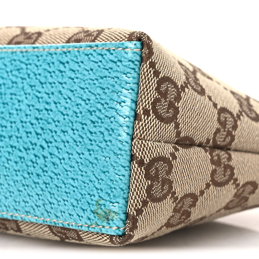 MONOGRAM GG COSMETIC CASE TURQUOISE