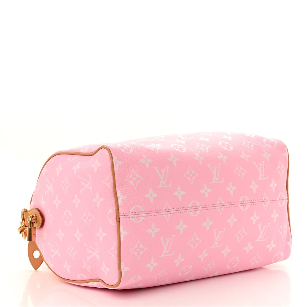 Calfskin Monogram Speedy P9 Bandouliere 30 Candy